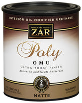 ZAR 36412 Polyurethane, Liquid, Antique Flat, 1 qt, Can